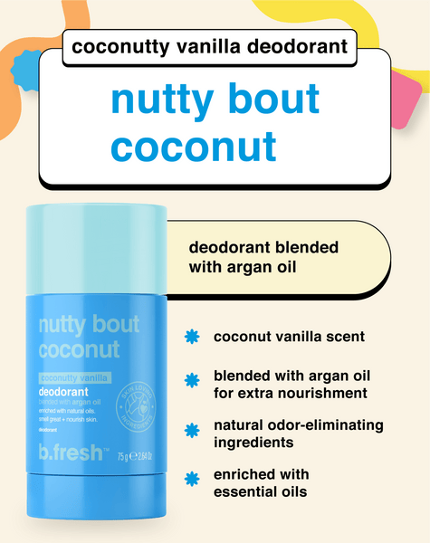 b.fresh nutty bout coconut deodorant deodorant