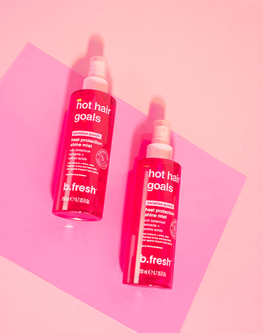 b.fresh hot hair goals - heat protection shine mist b.fresh haircare
