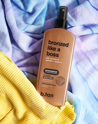 b.tan bronzed like a boss... bronzing spray lotion b.tan Foam