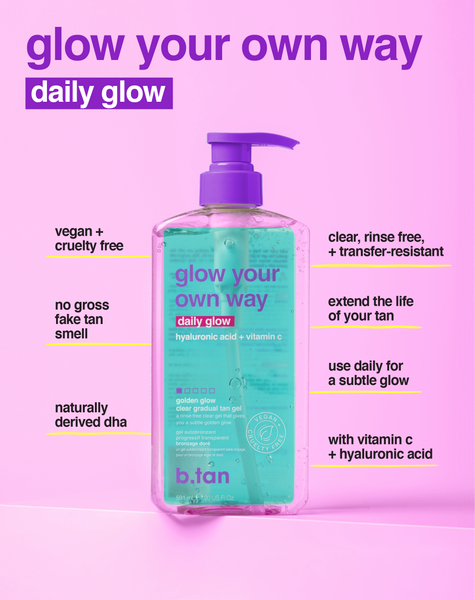 glow your own way daily glow - gradual self tan gel