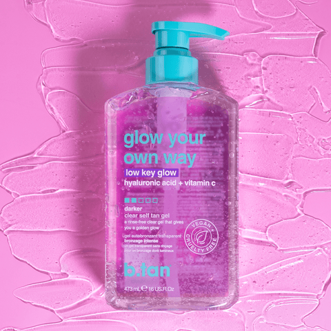 b.tan glow your own way low key glow