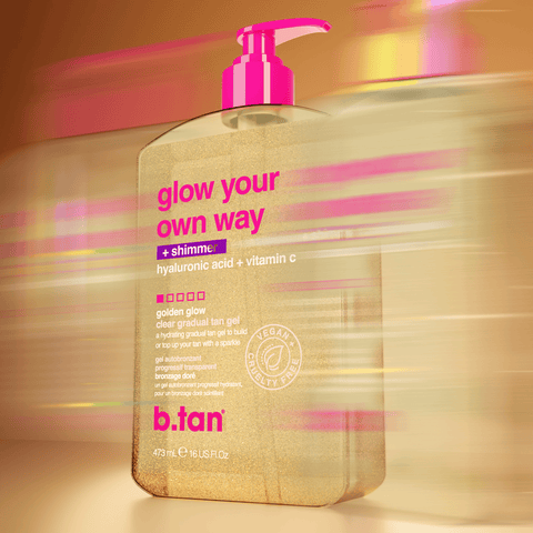 b.tan glow your own way shimmer