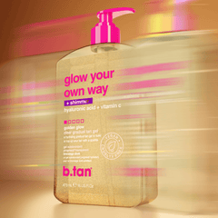 b.tan glow your own way shimmer