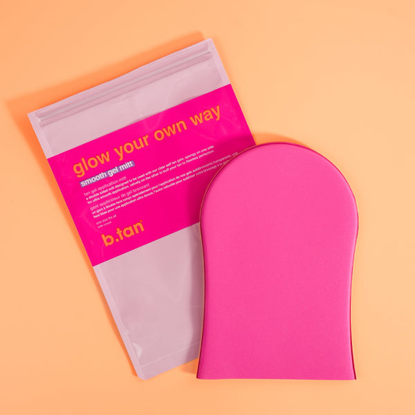 b.tan glow your own way self tan gel applicator mitt b.tan body