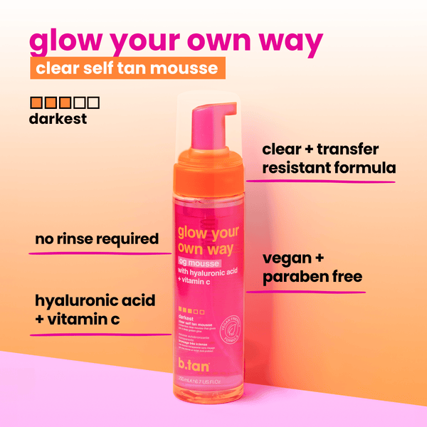 b.tan glow your own way - og glow mousse b.tan Foam