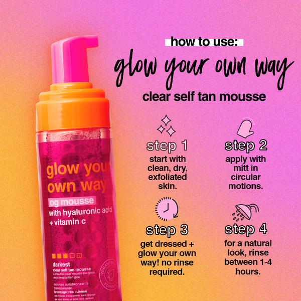 b.tan glow your own way - og glow mousse b.tan Foam