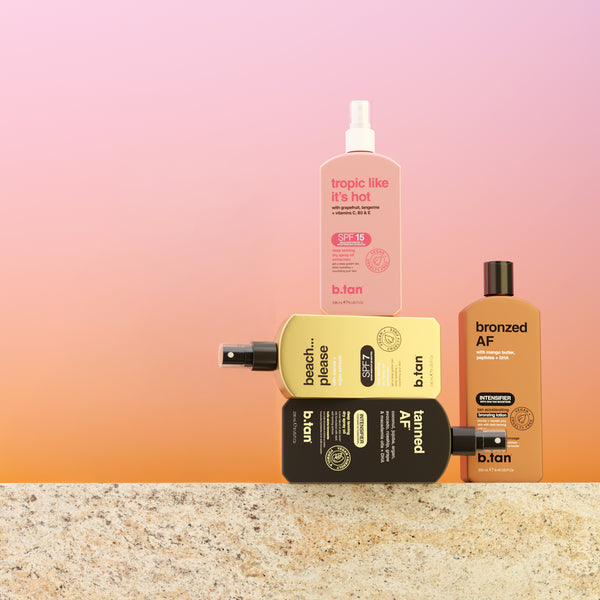 b.tan tanned AF®... intensifier tanning oil b.tan suncare