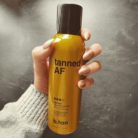 b.tan tanned AF® bronzing mist b.tan Foam