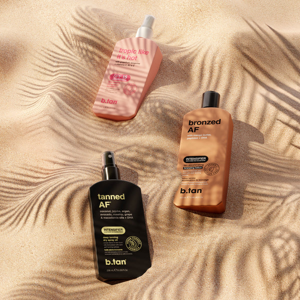 b.tan tanned AF®... intensifier tanning oil b.tan suncare