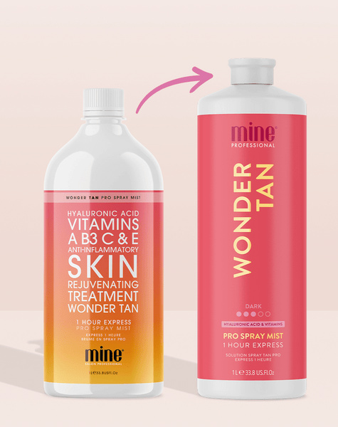 MineTan Body Skin Wonder Tan Pro Spray Mist Mine Pro Mist