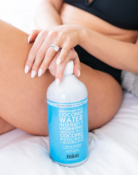 MineTan Body Skin Coconut Water Pro Spray Mist Sample Mine Pro Mist