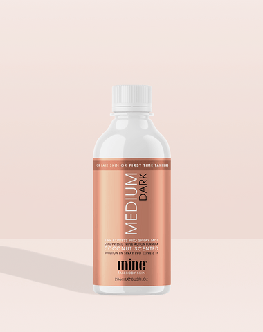MineTan Body Skin Medium Dark Pro Spray Solution Sample Mine Pro Mist