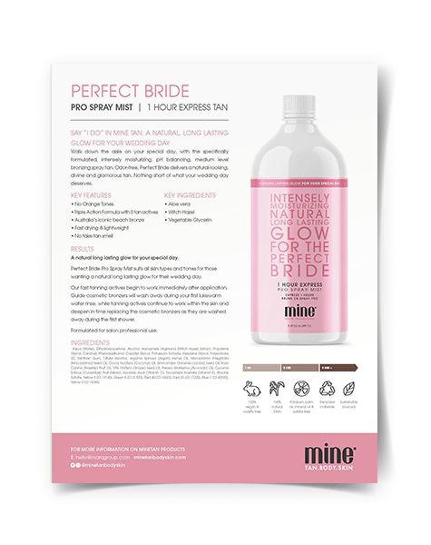 MineTan Body Skin Mine Professional Product Fact Sheets Mine Marketing