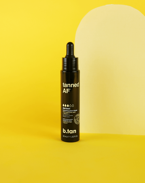 Tanned AF Darkest Bronzing Glow Drops | B.tan – MineTan USA