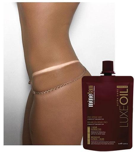 Luxe Oil Pro Spray Mist tanning results