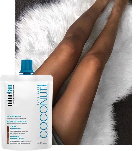 Coconut Water Pro Spray Mist tanning results