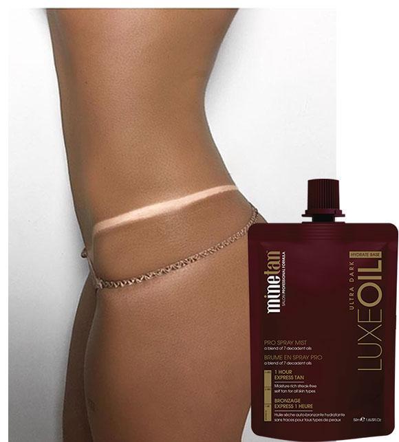 Luxe Oil Pro Spray Mist tanning results