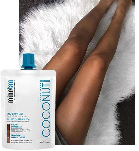 Coconut Water Pro Spray Mist tanning results